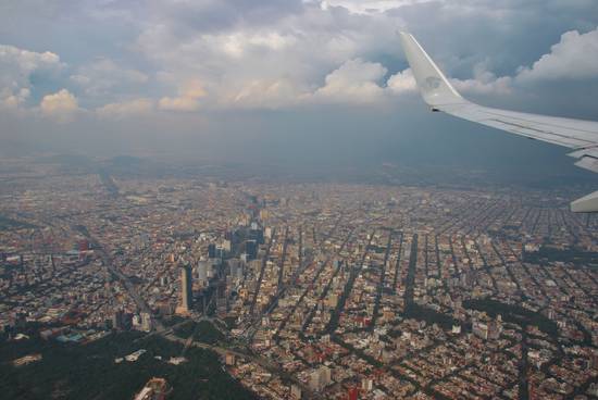 Veduta aerea di Citt del Messico