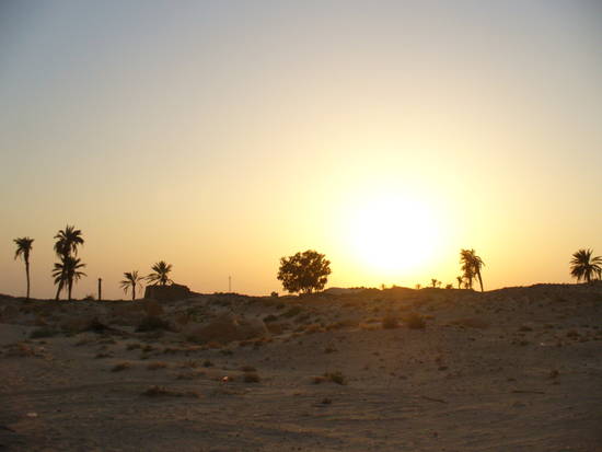 TRAMONTO NEL DESERTO TUNISINO - foto di Beppe