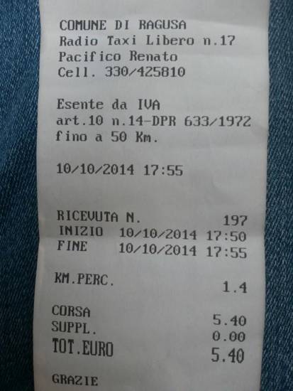 Ricevuta dalla quale potrà essere detratto il 30% o il 40% Ricevuta automatica