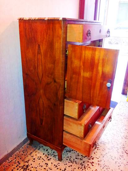 Secretaire antico in legno massello con marmo nero d'africa ... Marmo nero dafrica prezzo