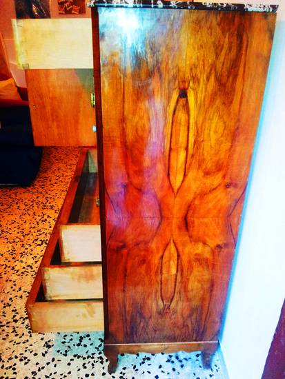 Secretaire antico in legno massello con marmo nero d'africa ... Marmo nero dafrica prezzo