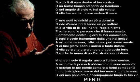 foto mario palimeri con poesia di Pier.G