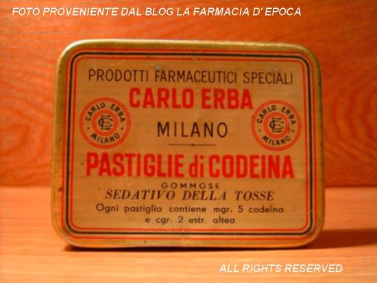 Pastiglie Codeina Carlo Erba.