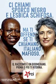 Il manifesto contro le discriminazioni che vede protagonisti Anna Paola Concia e Jean Leonard Touadi