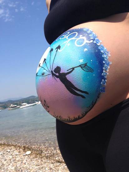 Belly painting...
