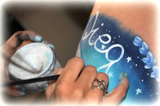 Belly painting per Diego