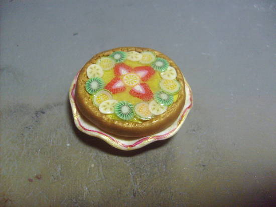 Torta di frutta fimo