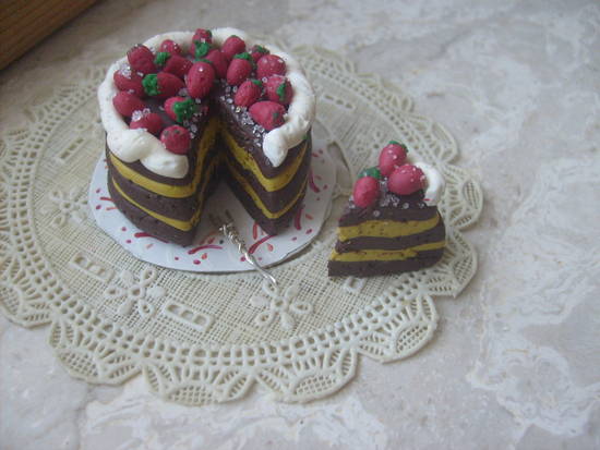 Torta cioccolato e fragole