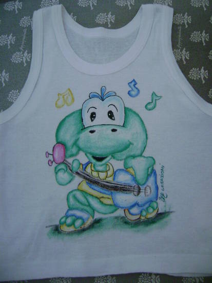 maglia pitturata con ranocchio maglia ranocchio pitturato
