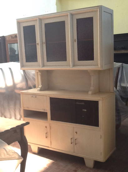 Vintage: credenza vetrina ciliegio d. c. restaurata anni "50 ... Dispensa anni 50